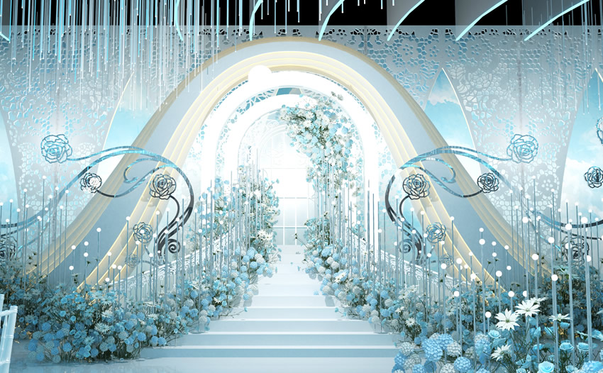 河东釡香烙馍村水晶厅效果展示